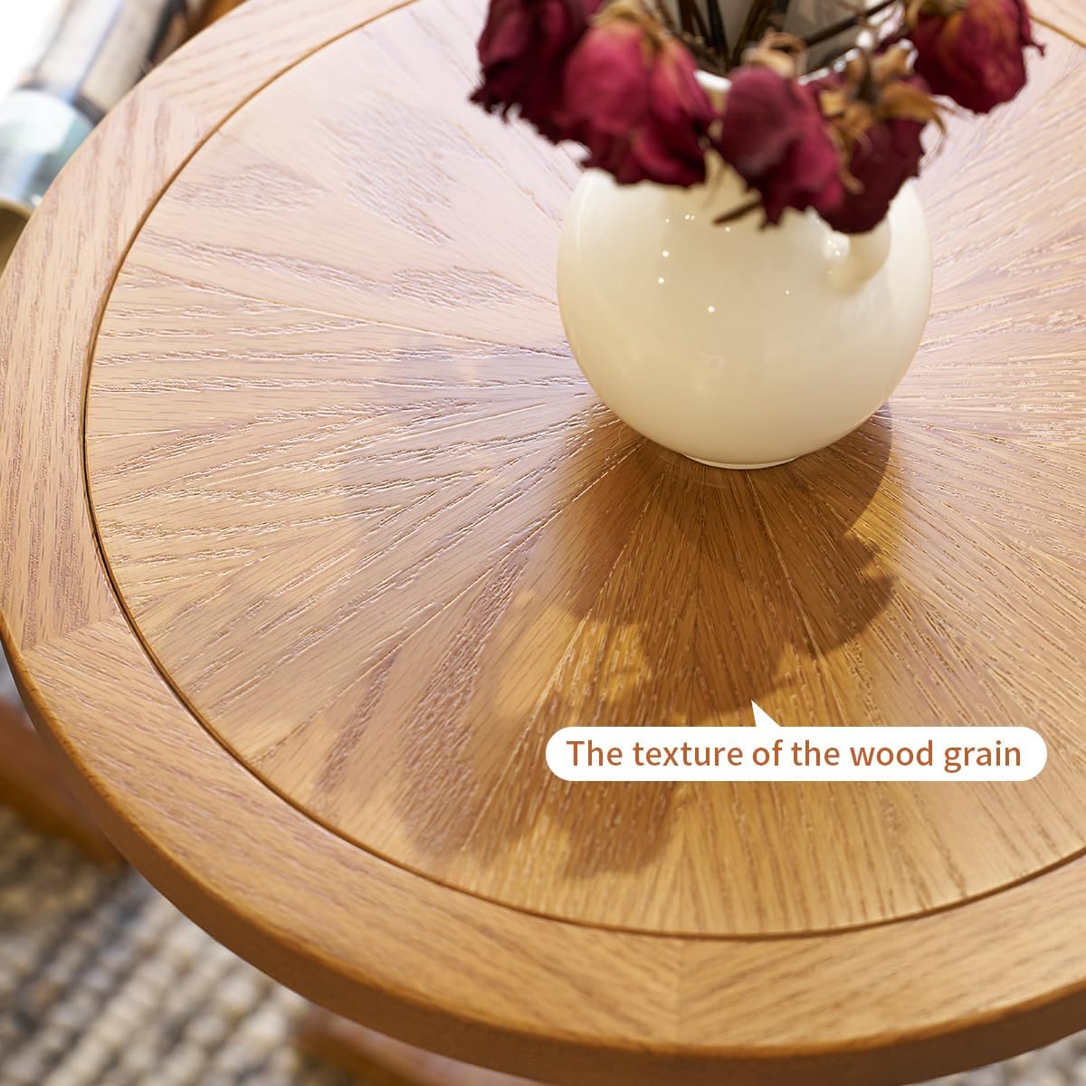 PHO_143RMJCN Dimensions: Coffee 27.5”x27.5”x16.1”. Side Table: 15.7”x15.7”x21.3”, One Size, Brown