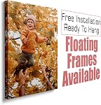 Imprimes de toile encadrées personnalisées avec vos photos - Image personnalisée pour toile murale art - Cadres flottants disponibles (6" Wx8 H)