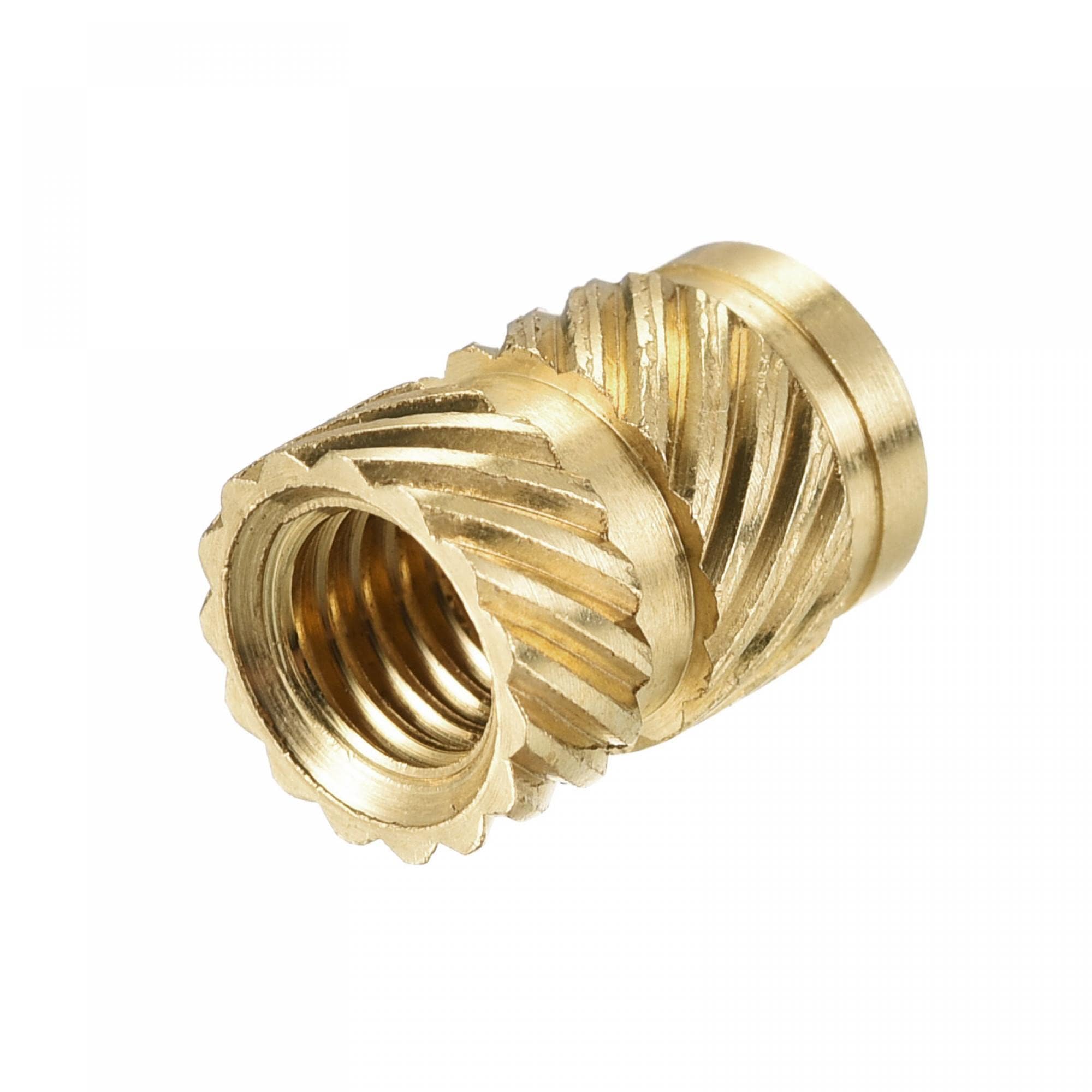 TOP-VIGOR 30Pcs M5 Threaded Knurled Insert Nuts, M5 x 10mm x 7mm OD 3D Printing Brass Nuts - Image 3