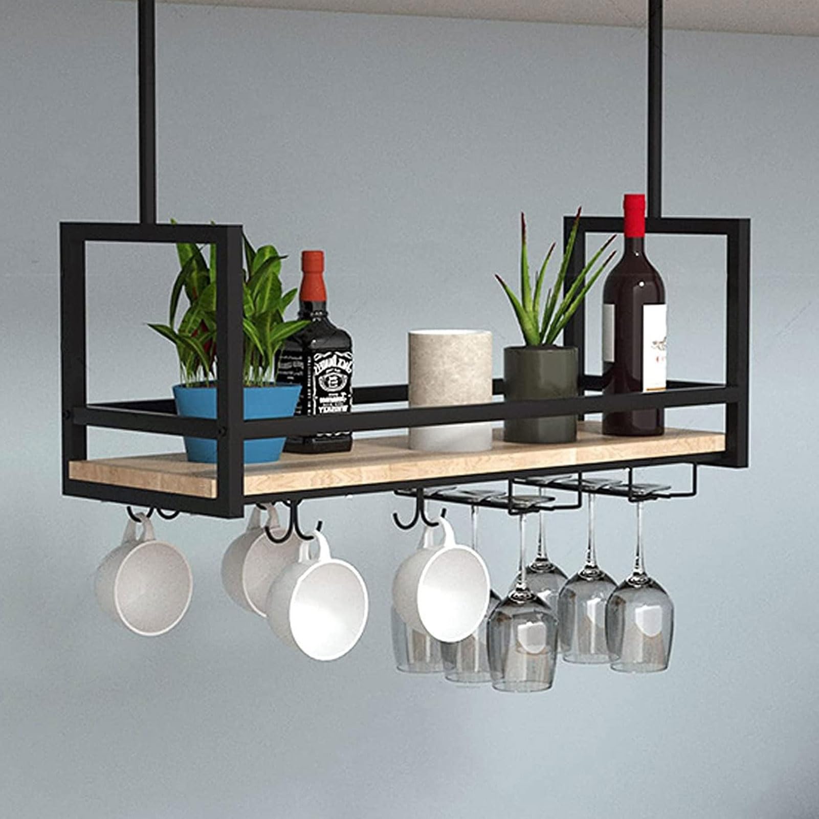 Support pour verres à pied suspendu afin de libérer vos comptoirs