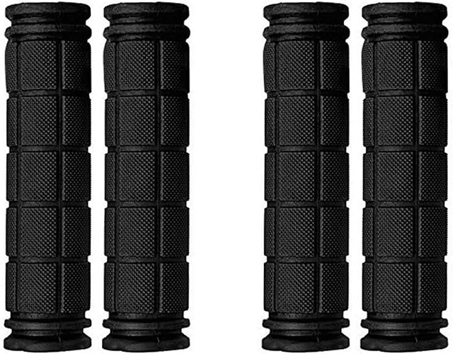 PLATT Bicycle Handle Bar Grips Colorful Rubber Mushroom Grips for BMX/MTB Bikes (2 Pairs)