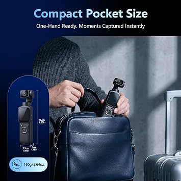 4K Vlogging Camera, Pocket Digital Camera, 330 Rotating Lens