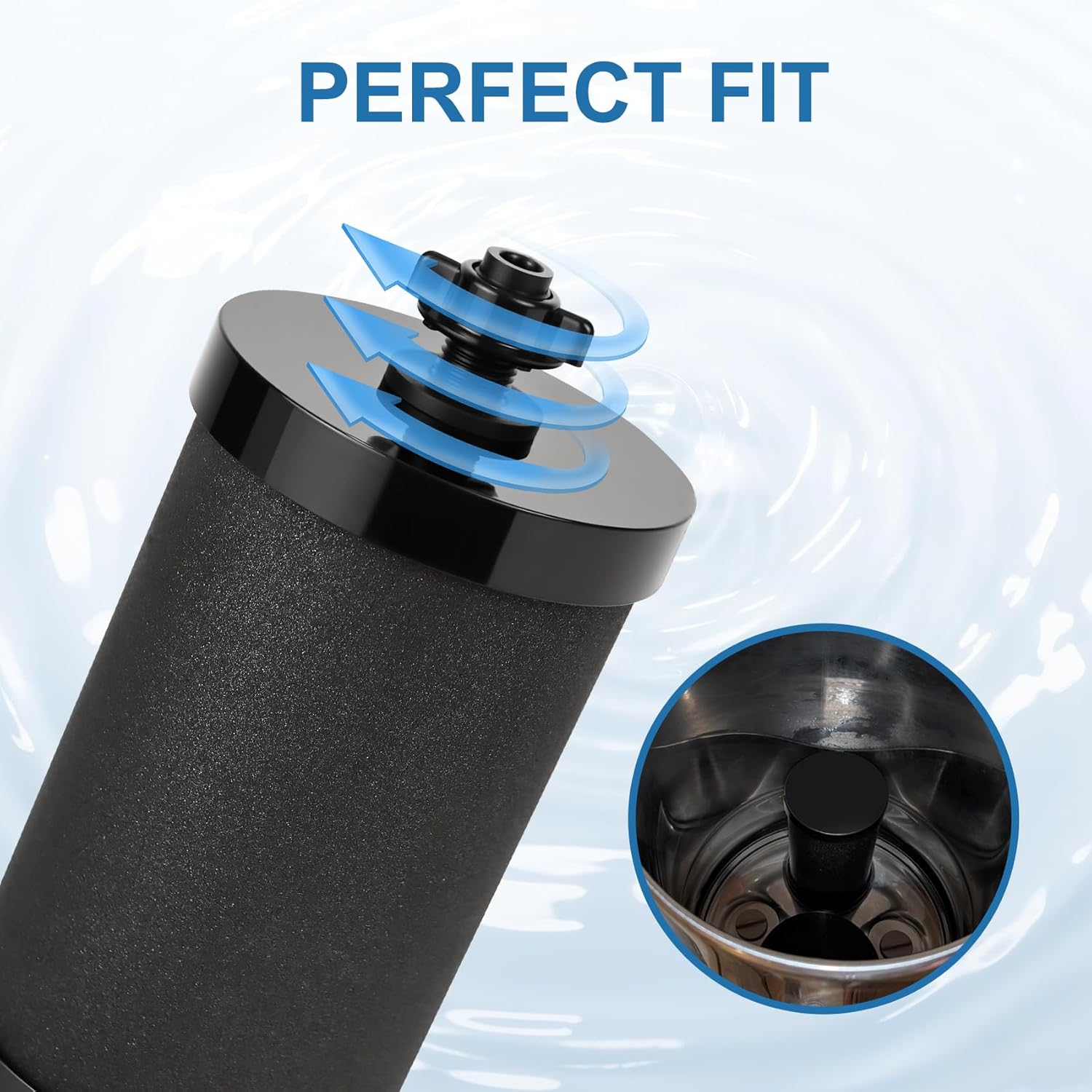 2387 Pro Filter Replacement Compatible with Alexapure Pro Water Filtration System, Water Filter Replacement Last Up to 5000 Gallons