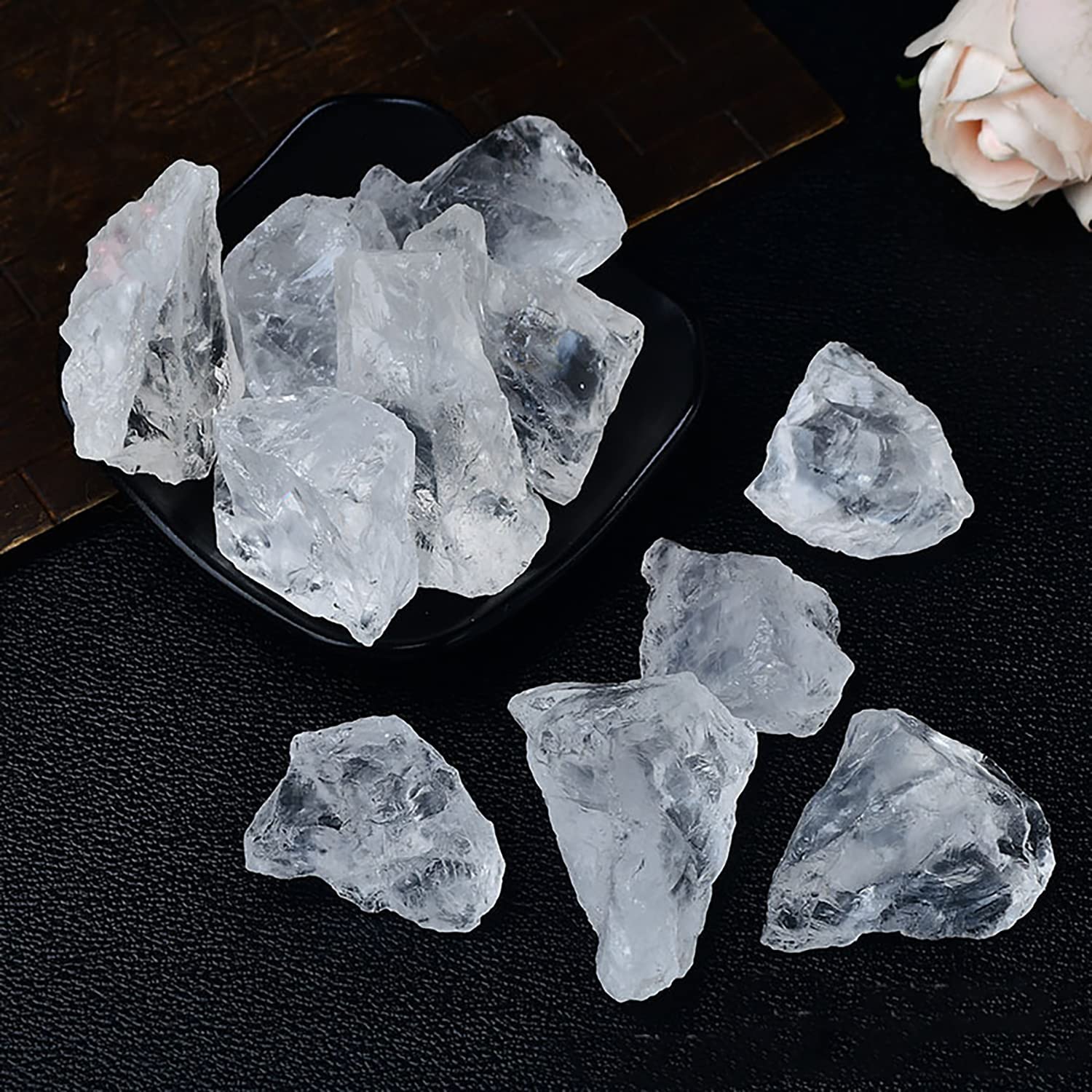 Amazon.co.jp: SUKIMIND 400gセット 石英 原石 天然石 白水晶 原石 