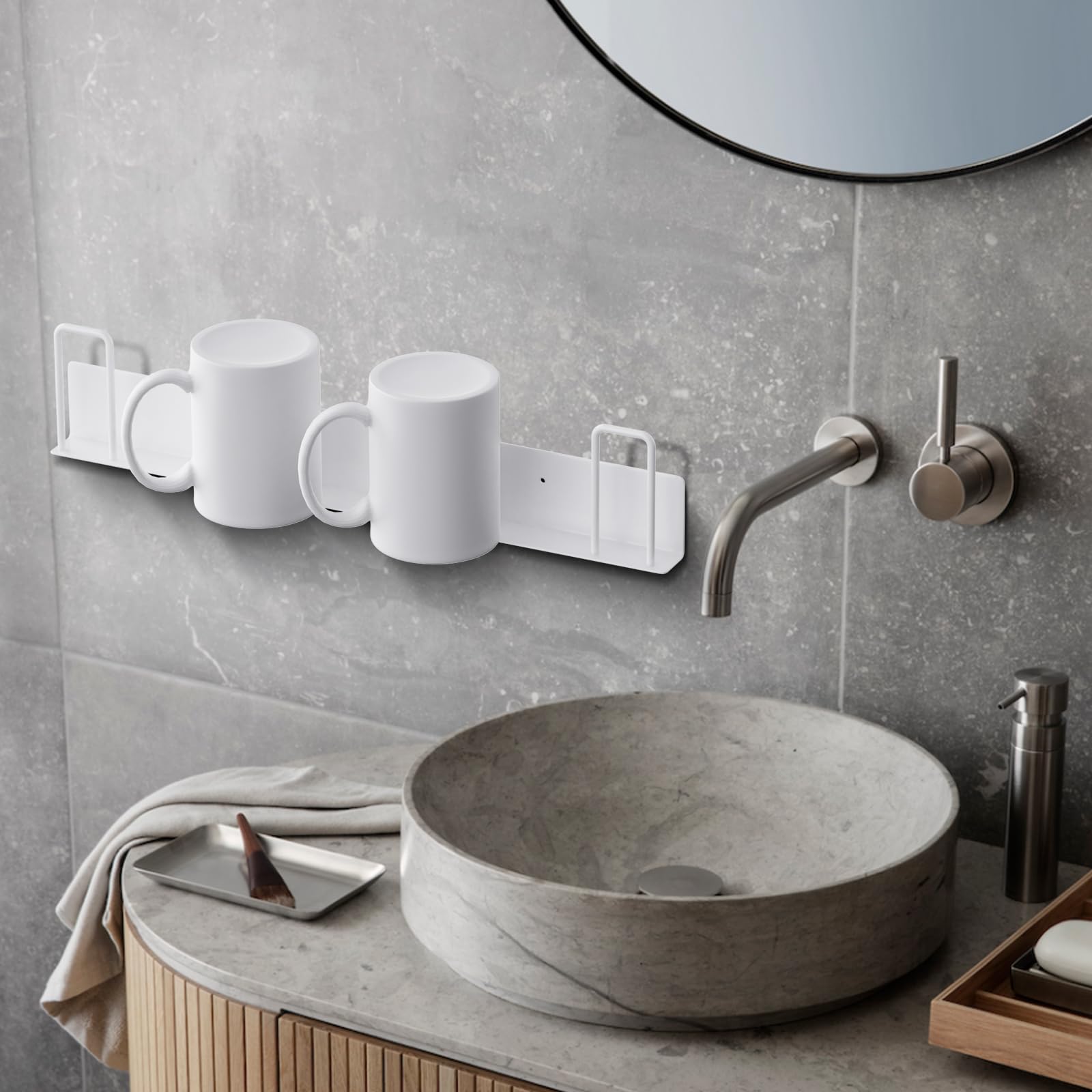 Amazon.co.jp: Geilihome マグカップ 壁フック 穴開け不要 壁掛け式