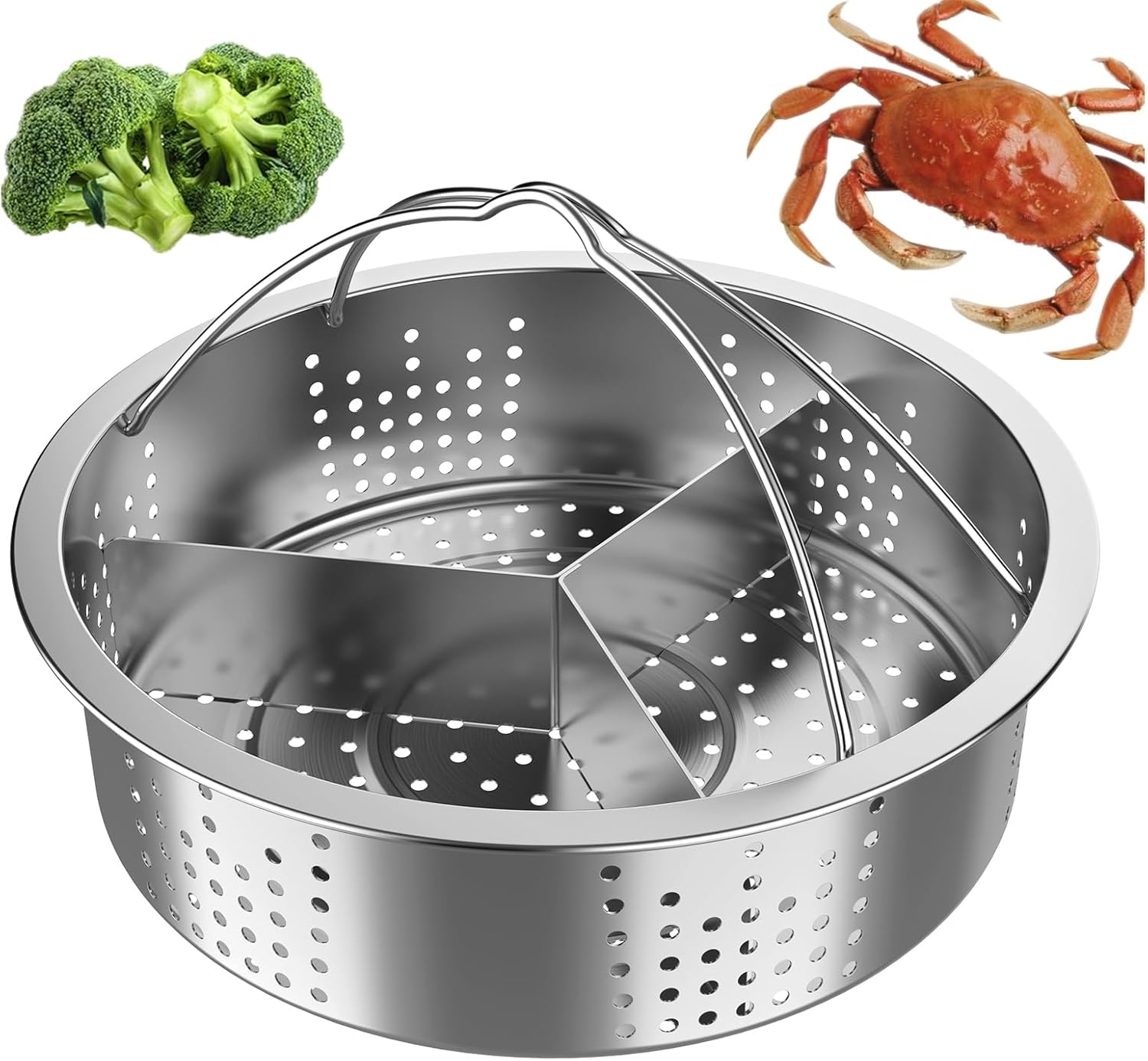 Stainless Steel Steamer Basket, Vegetable Steamer Basket