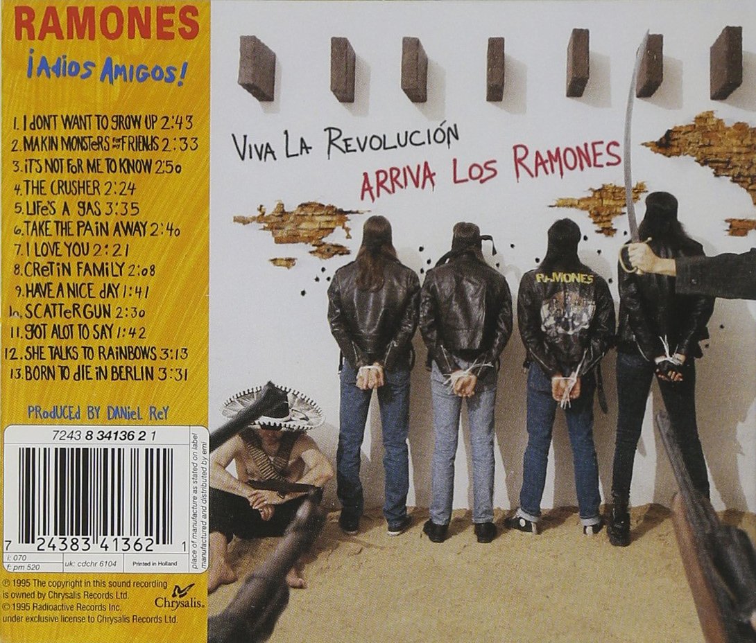 Ramones: Tüm Zamanların En İyi Çıkış Albümü 9 Ramones - Adios Amigos - Amazon.com Music