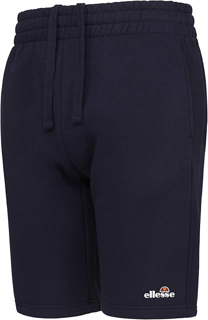 ellesse Mens Fleece Short Casual Sweat Shorts Morena Navy Blue STK01664 New (Large)
