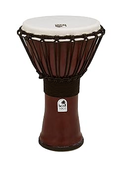 Toca TF2DJ-9R 9 Freestyle II Rope Tuning Djembe - Dark Red