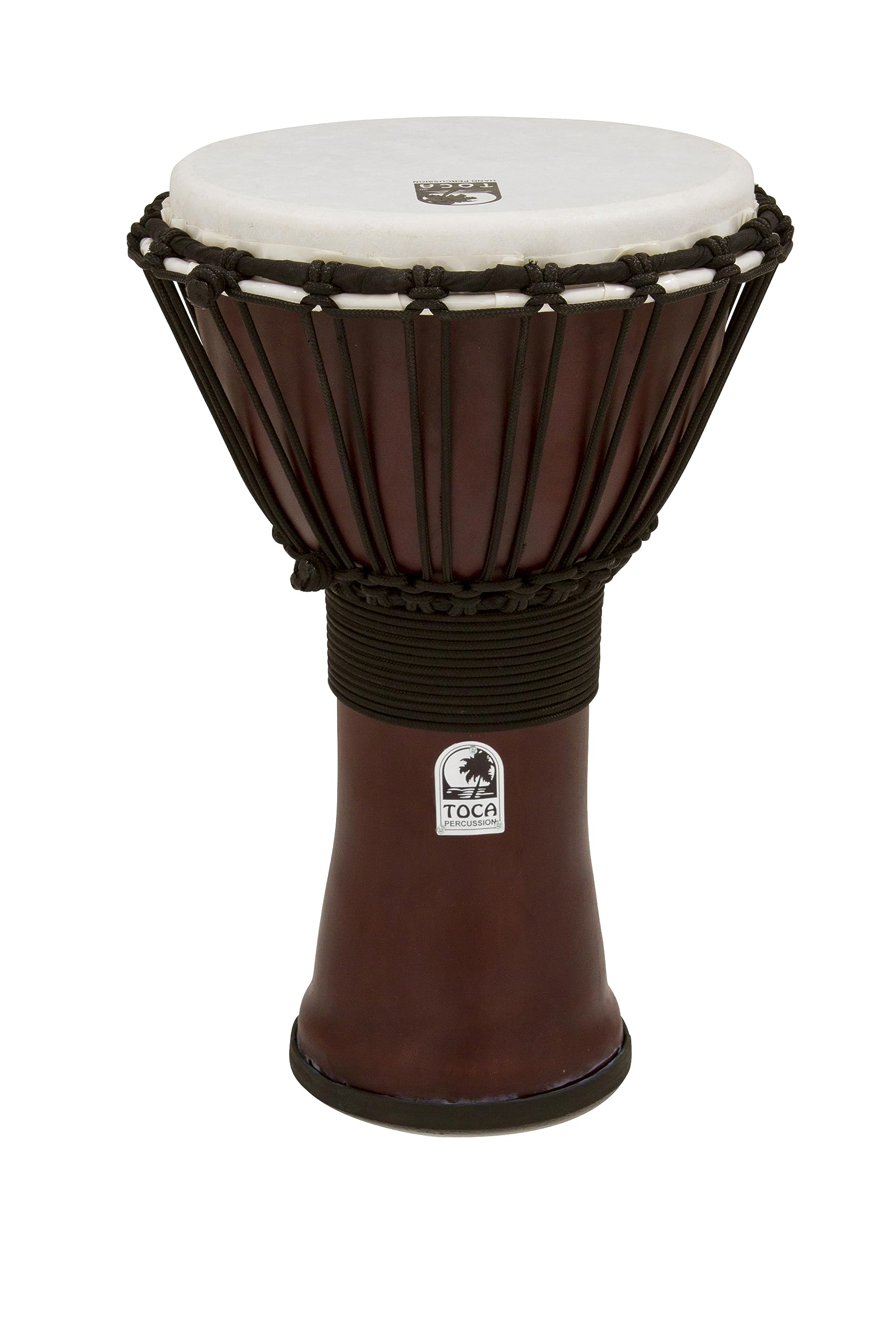 Toca TF2DJ-9R 9" Freestyle II Rope Tuning Djembe - Dark Red