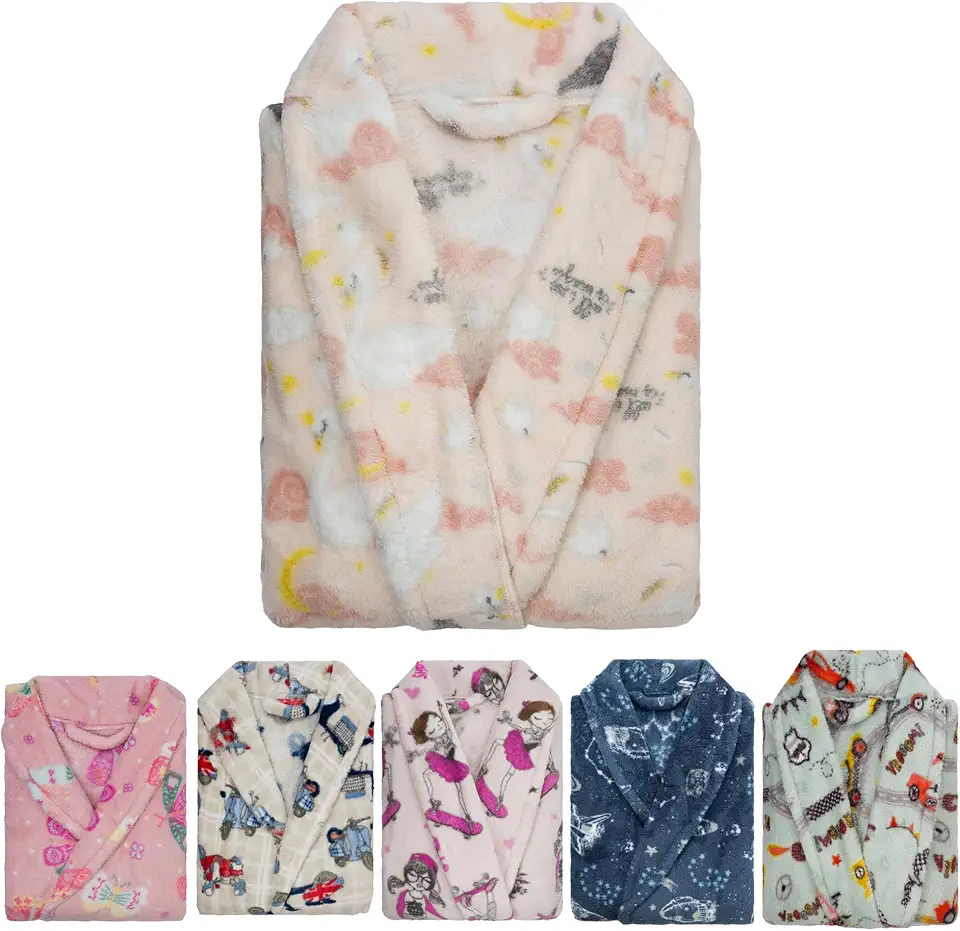 Roupão Infantil Microfibra P M G Extra Macio Unissex