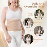 Trendyline Postpartum Belly Bande pour les femmes: Binder Abdominal pour la récupération de la section C après chirurgie Compression de réduire l'hauteur Diastasis Recti réparation - Léger Ajustable Après la Naissance Enveloppe Belly