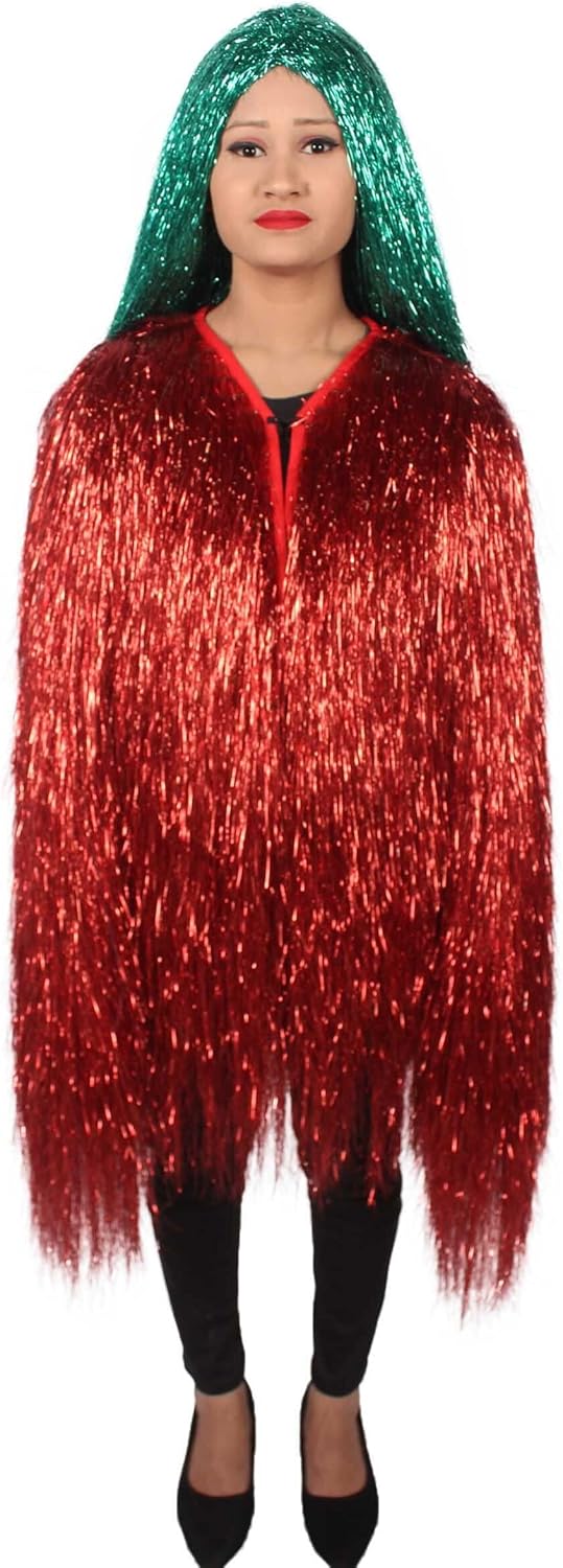 HPO Unisex Festival Carnival Thin Tinsel Jacket with Loose Fit | Extra Dense Tinsel | Multiple Size and Color Options - Image 7