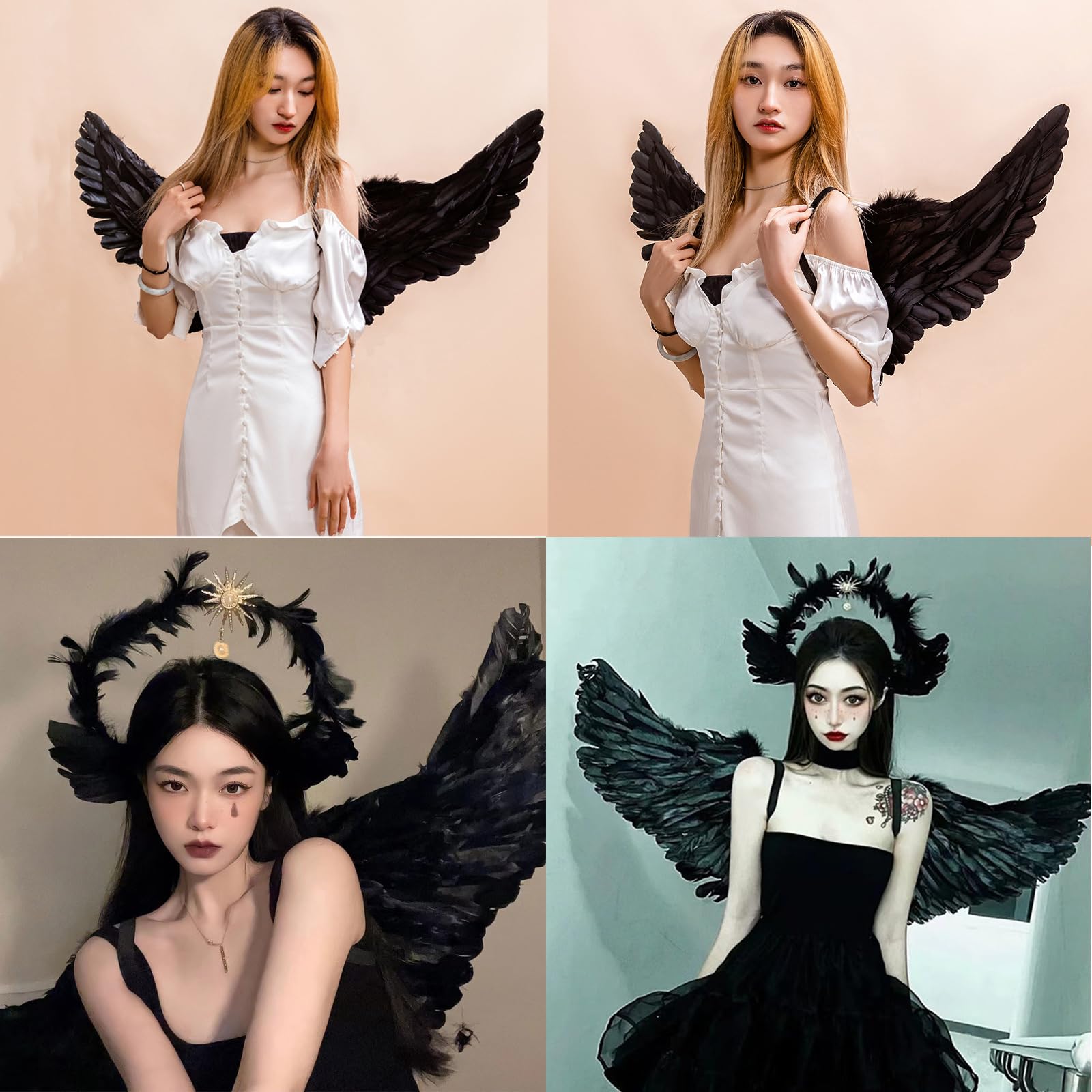 Amazon.co.jp: JK Home コスプレ 天使 翼 悪魔 エンジェル 男女 舞台用