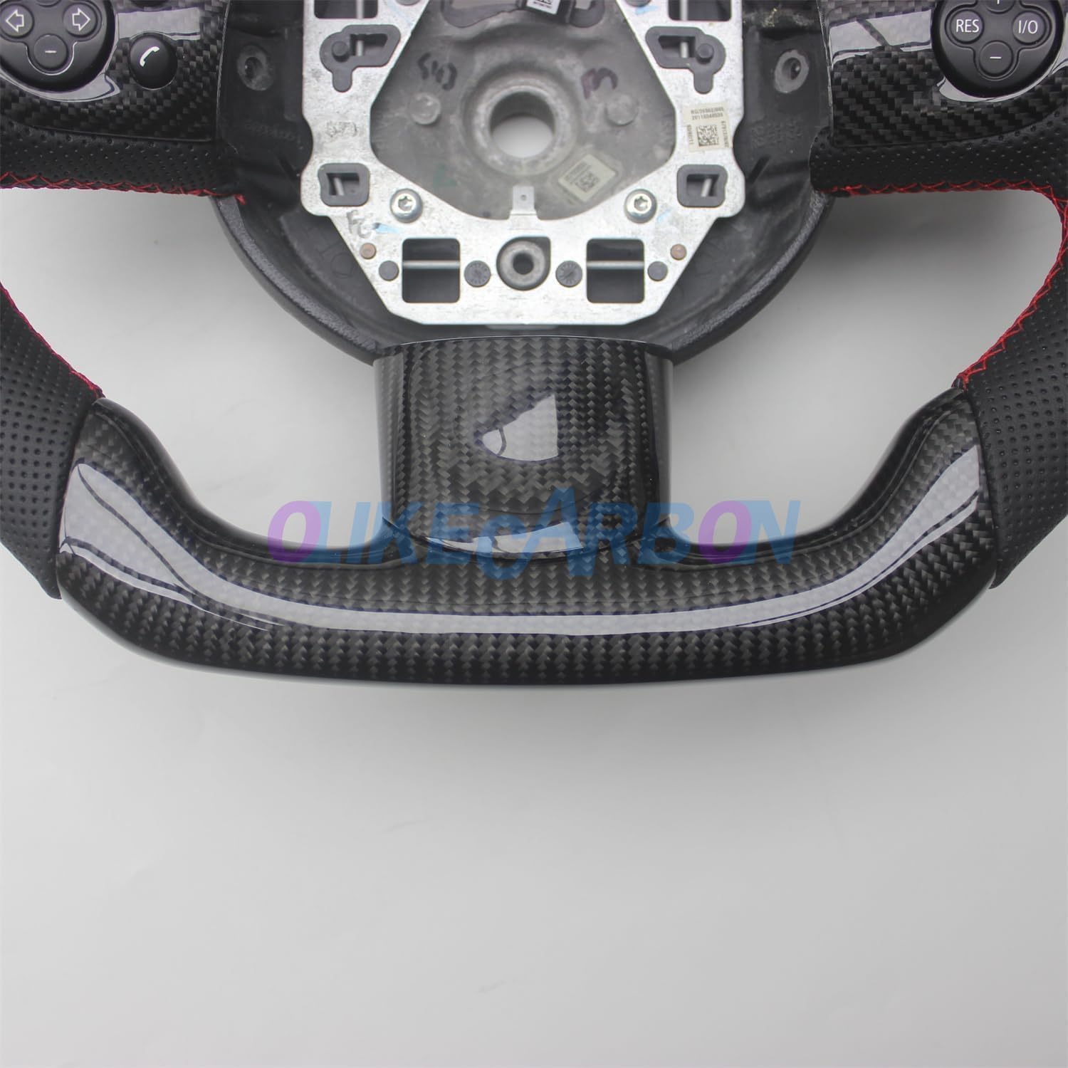 Replacement D Shape Leather Real Carbon Fiber Steering Wheel Compatible With BMW MINI R55 R56 R57 R58 R59 R60 R61
