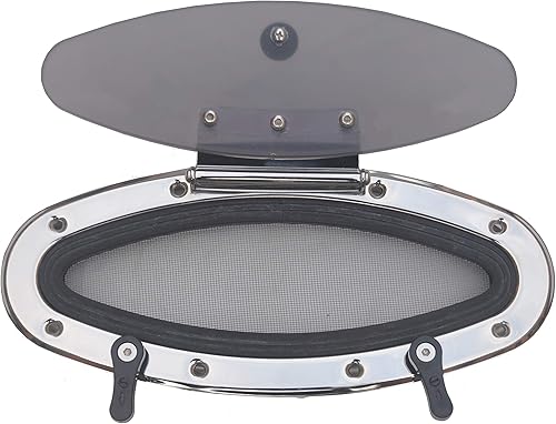 Galamarine Boat PortholePortlight HatchWindow- Apertura en forma de ojo de acero inoxidable para barcoyatenáuticoRV