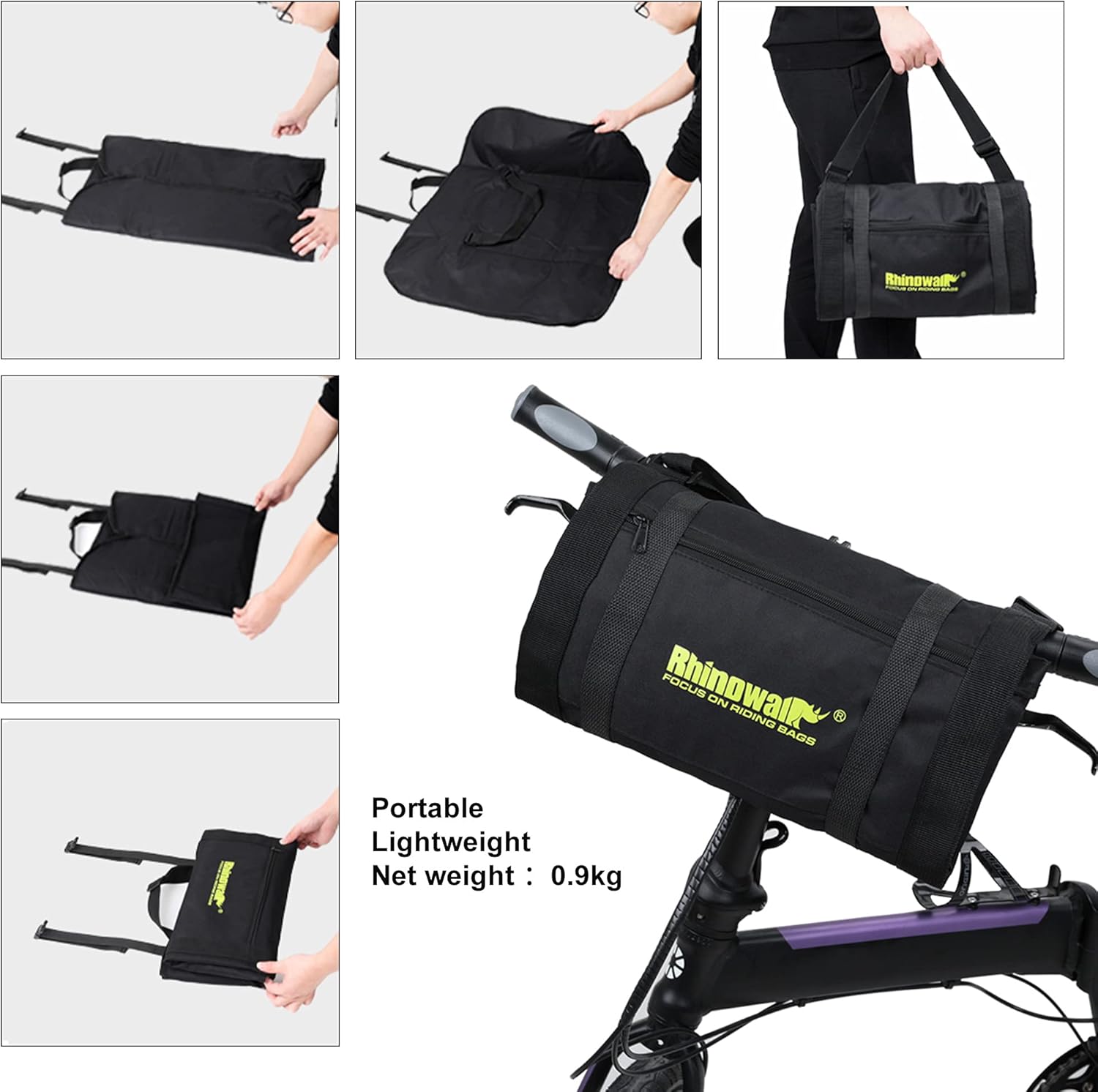 Rhinowalk 20/26inch Folding Bike Bag Waterproof Biycle Travel Case Carrying Case Outdoors Bike Transport Bag for Car Train Air Travel