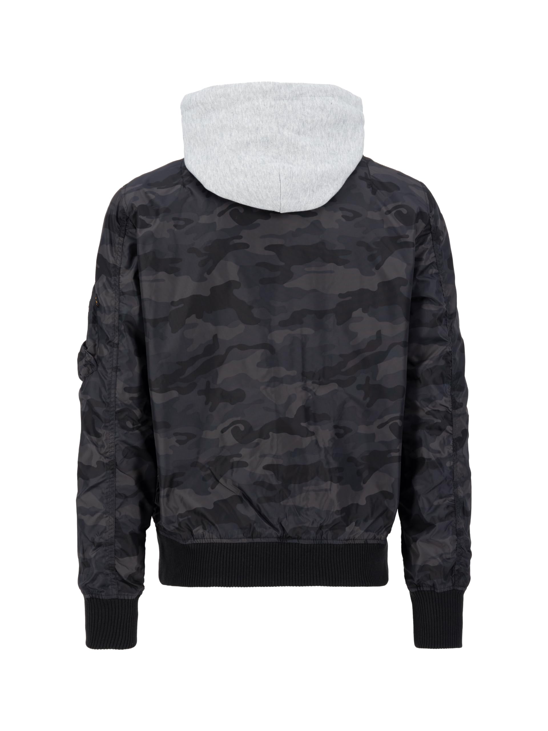 Alpha Industries MA-1 TT Hood Camo Bomberjacke für Herren Black Camo – Ansicht 2