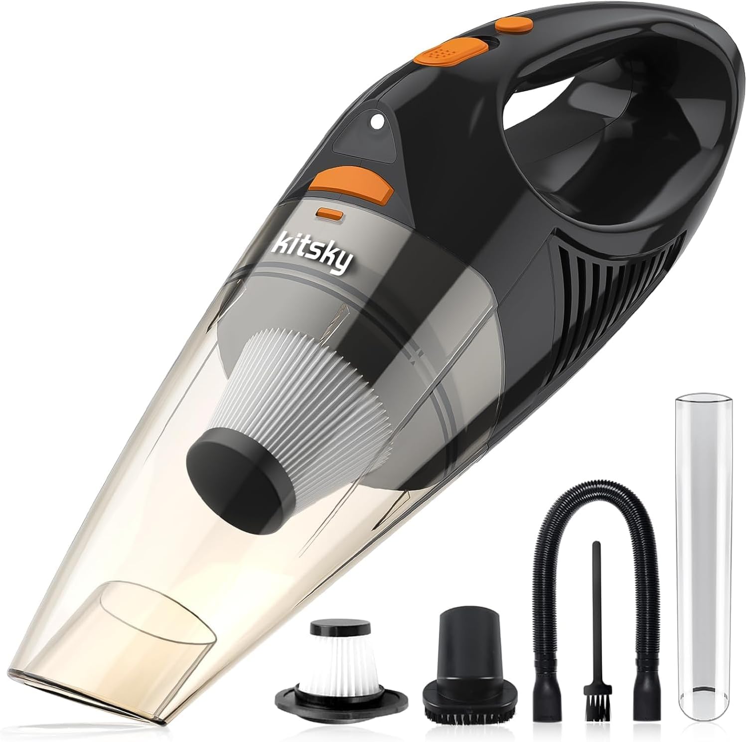 kitsky Handheld Vacuum, Car Vacuum Cleaner Cordless with Powerful