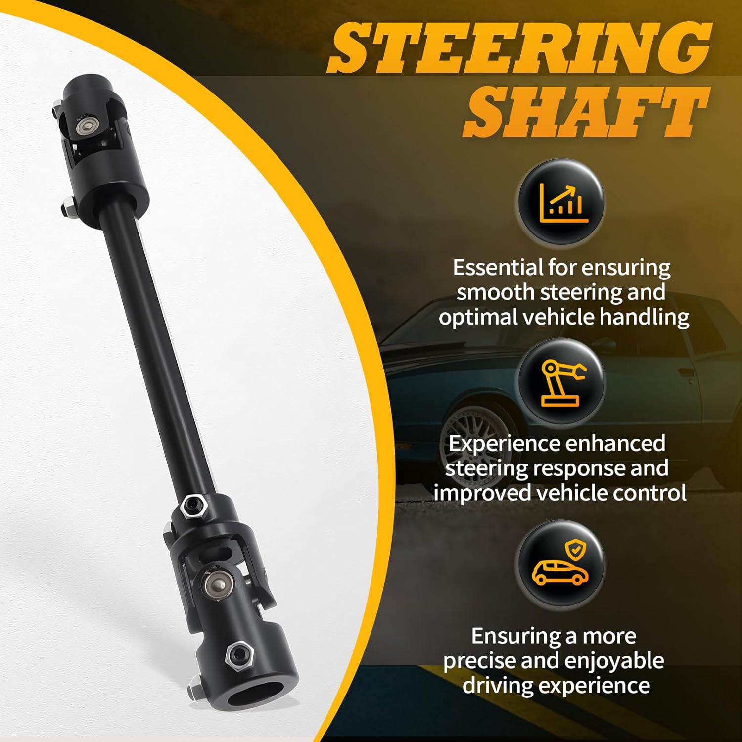 71223022HKR Steering Shaft Compatible with S10 Sonoma Trucks 1982-1993 G-Body 1982-1988 F-Body 1982-1992