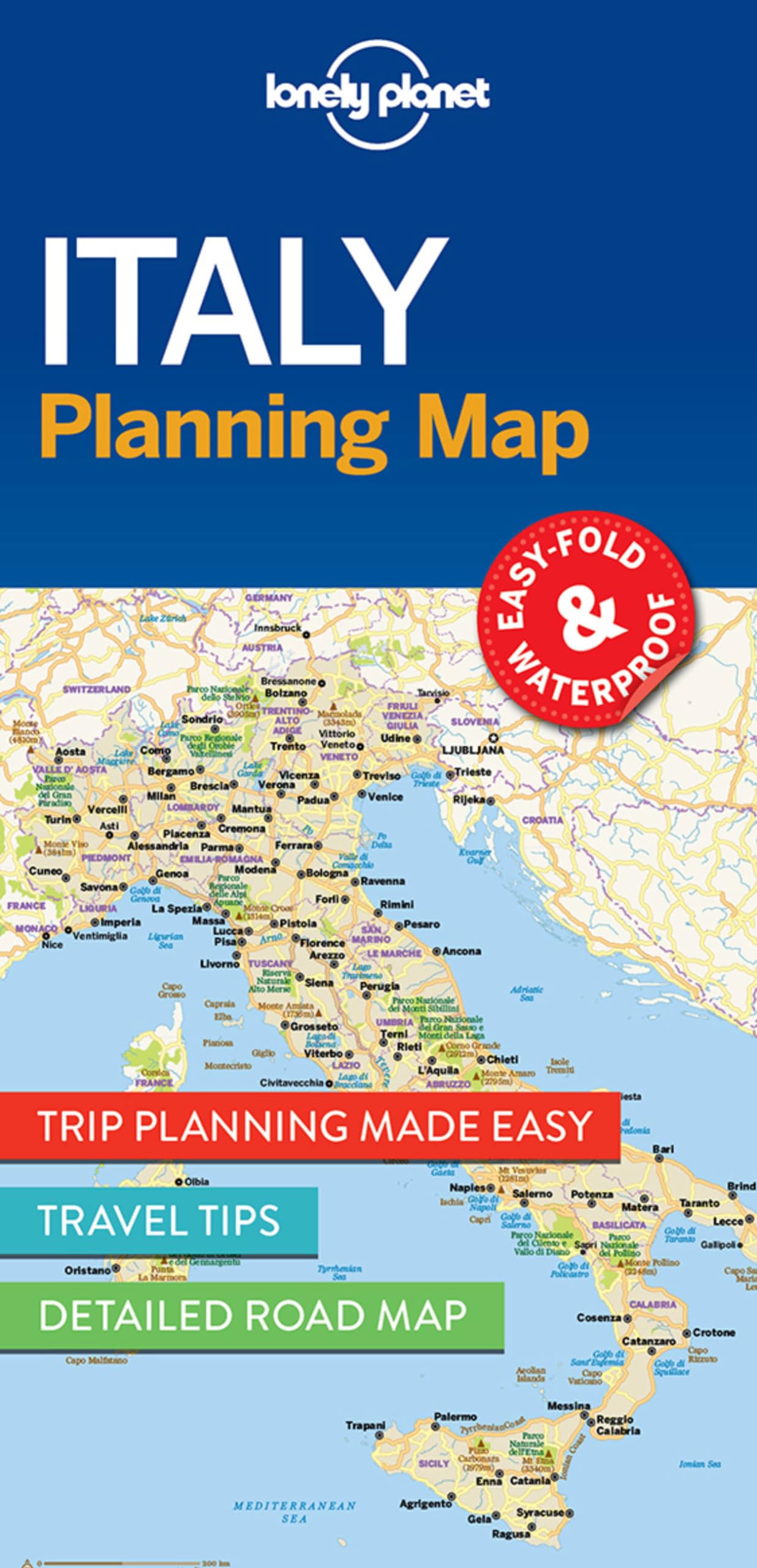 Italy Planning Map Paperback – Folded Map, 20 June 2017