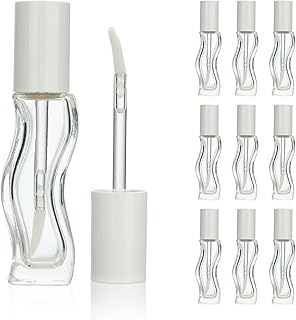 COSIDEA 9 tubos de brillo de labios de vidrio...