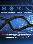 Chat 8 Câble Ethernet 25 ft Bouché, 26AWG Le dernier 40Gbps 2000Mhz SFTP Cordon de patch, haute vitesse de service Cat8 LAN Réseau RJ45 Câble- dans le mur, extérieur, résistant aux intempéries évalué pour routeur, modem, jeu