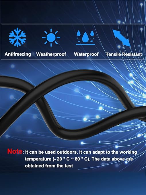Cable Ethernet Dacrown Cat 8 50 ft Blindado Exterior miniatura 4