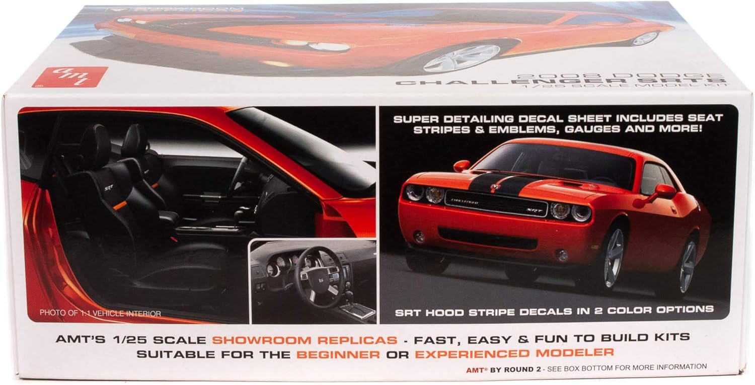 AMT 2008 Dodge Challenger SRT8 1:25 Scale Model Kit (AMT1075)