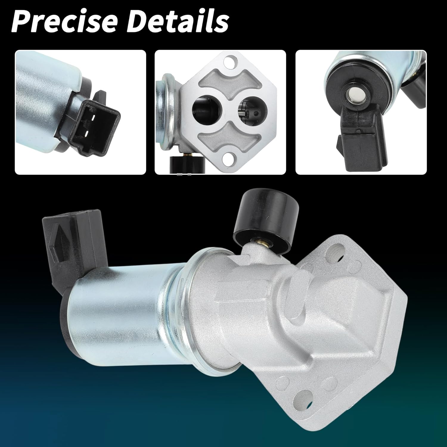 Idle Air Control Valve for Ford F-150 F-250 1994-1996 5.8L Fuel Injection Idle Air Control Valve IAC W/Gasket for Ford Bronco 1994-1996 5.8L No.F6TZ9F715HA/F4TZ9F715A