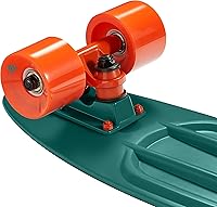 Vista 41 de Retrospec Quip Mini Cruiser - Patineta completa de plástico retro de 22.5 pulgadas con rodamientos ABEC 7 y ruedas de poliuretano, tabla compacta