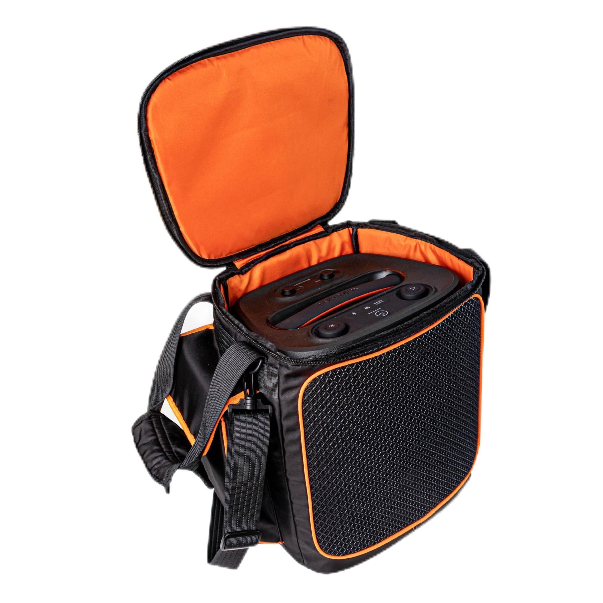 Borsa da viaggio per JBL Partybox Encore 2, custodia antiurto con porta di ricarica diretta e rete per altoparlanti ventilata, copertura per feste all'aperto/campeggio (adatta per altoparlante +