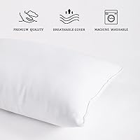 Vista 3 de BEDSUM 2 Pack Tiny Pillows, 11"x7" Microfiber Mini Pillow for Travel, Pets, Soft and Machine Washable Small Pillows for Neck, Wrist, and Knee White