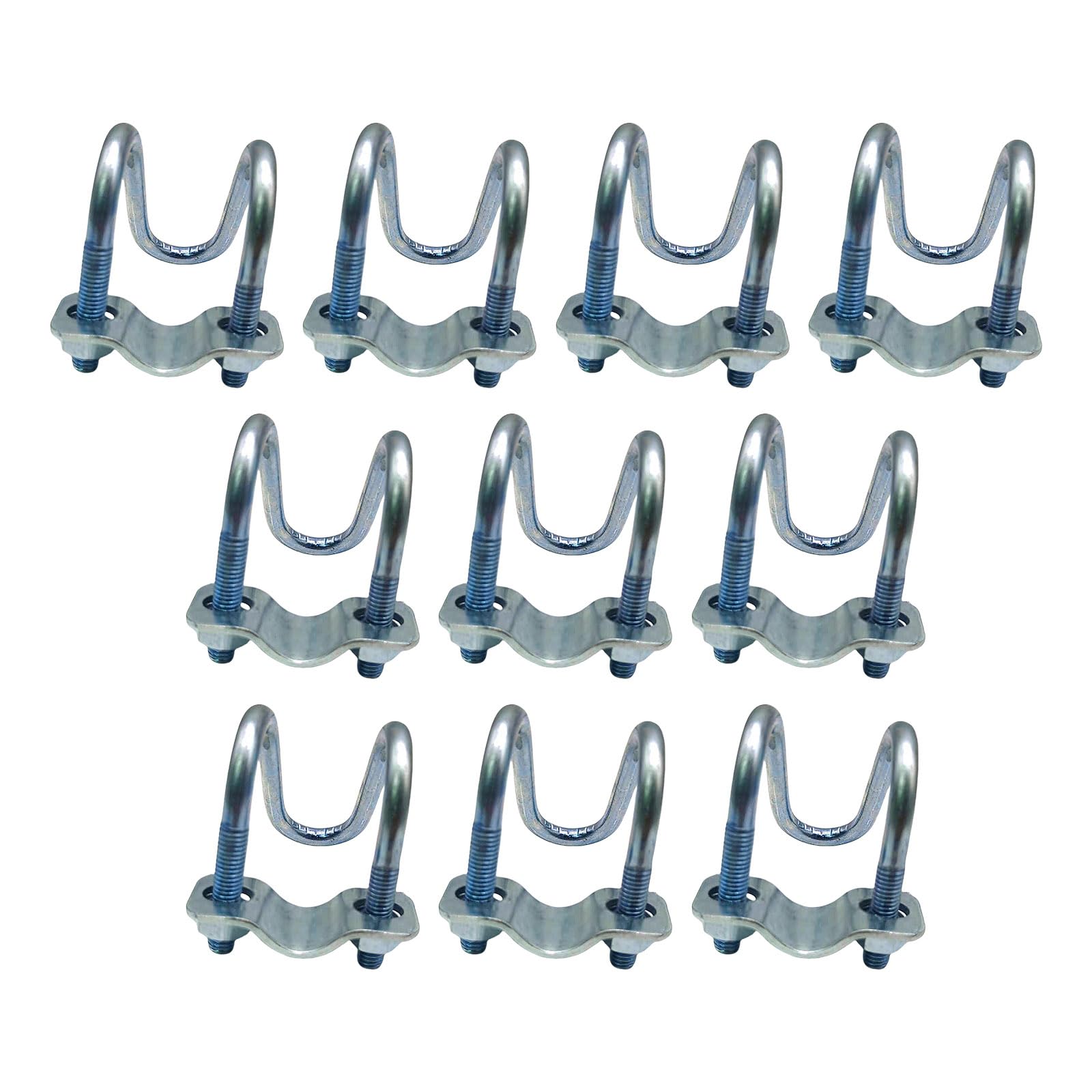 Zwwaazhf Multicolor 10Pcs Crosses Pipe Clamp Metal Steel Crosses Tube Buckle Pipe Connector Clamps For Greenhouses Farm Nursery Fixators Buckle For Farm Garden Greenhouses Water Plant Nursery