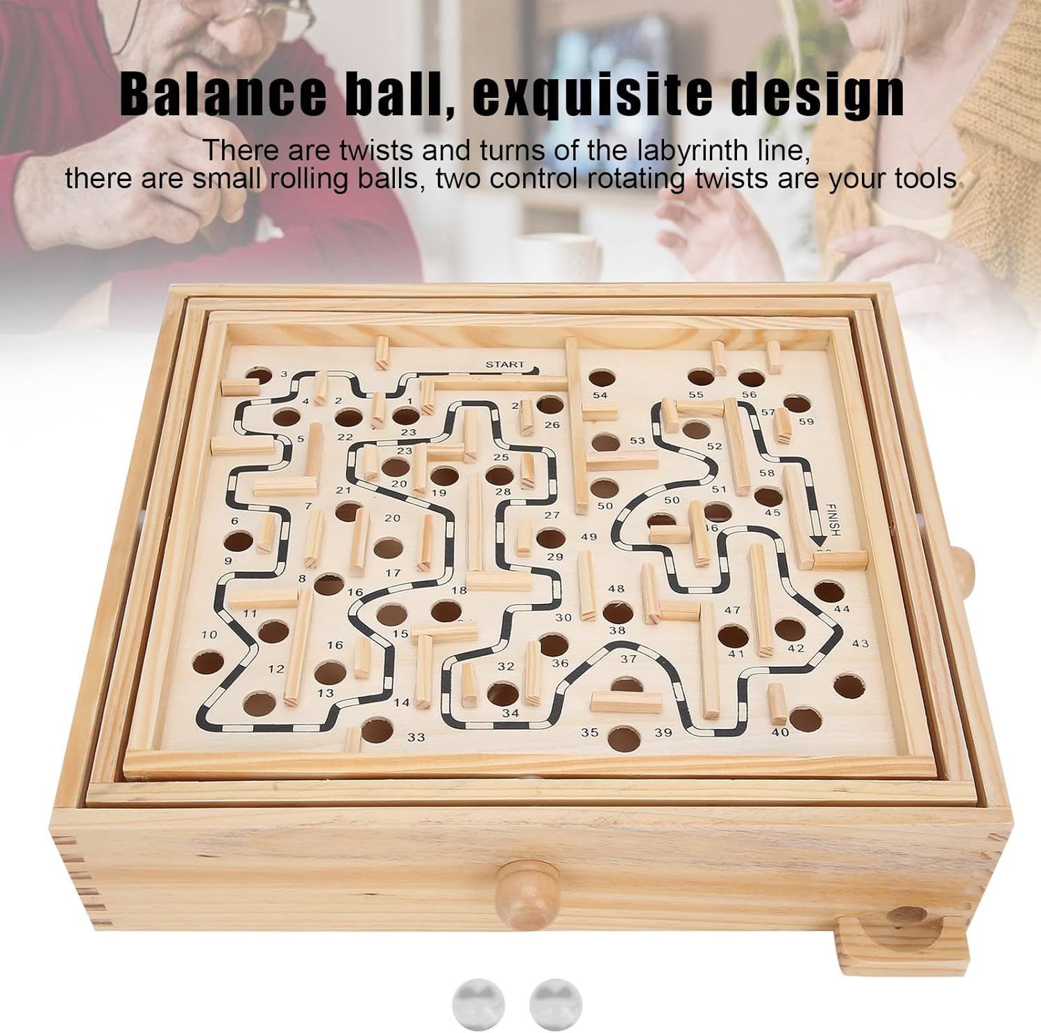 Wooden Ball Games Brio Labyrinth Game Coordinated Developmen Wooden Ball Game Maze Educational Labyrinth Puzzle for Dementia Adults Kids Maze