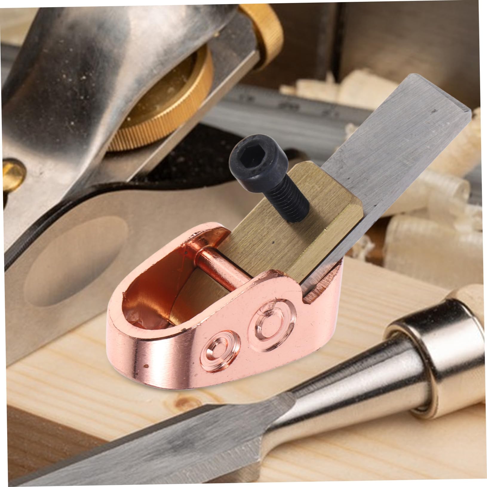 Pialla Manuale per Liuteria Strumenti ad Arco in Acciaio Alto e Ottone, Facile da Usare Finitura ad Alta Lucentezza, Mini Pialla per Lavorazione di Precisione Colore Casuale