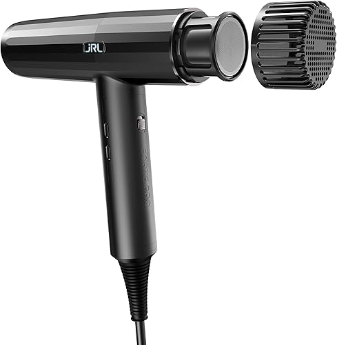 Miniatura 2 de JRL Forte Pro Dryer - Secador de pelo profesional con difusor con generador iónico para ayudar a reducir el tiempo de secado, el encrespamiento y la