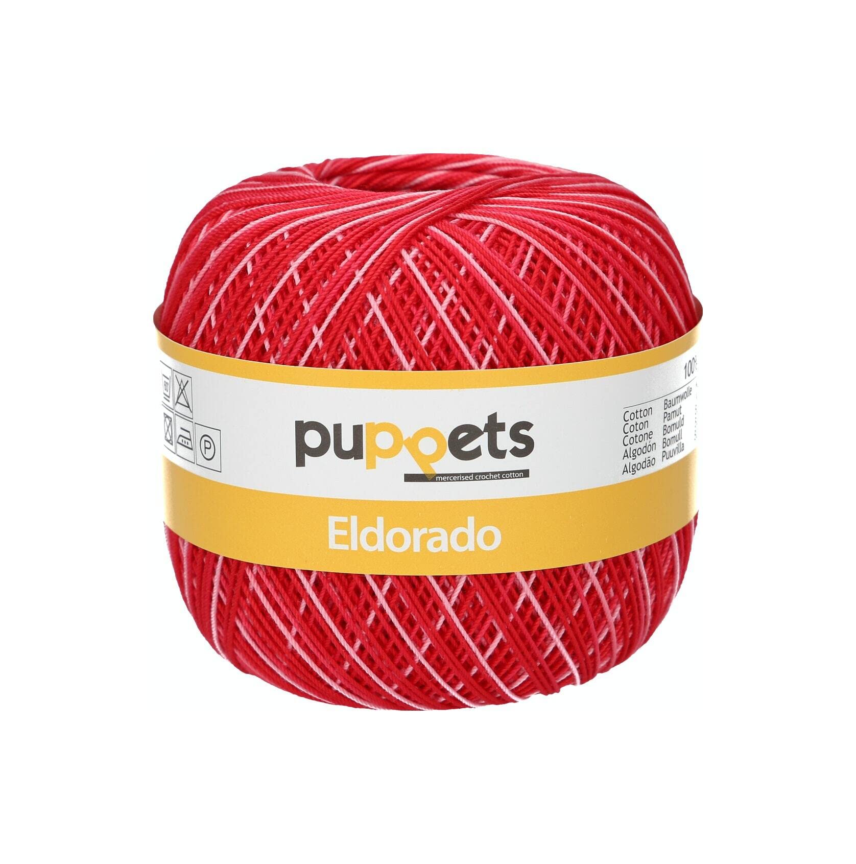 Puppets Eldorado Thickness 10 4578010-00039 Multi-Coloured Crochet Yarn, 100% Cotton โ image 1