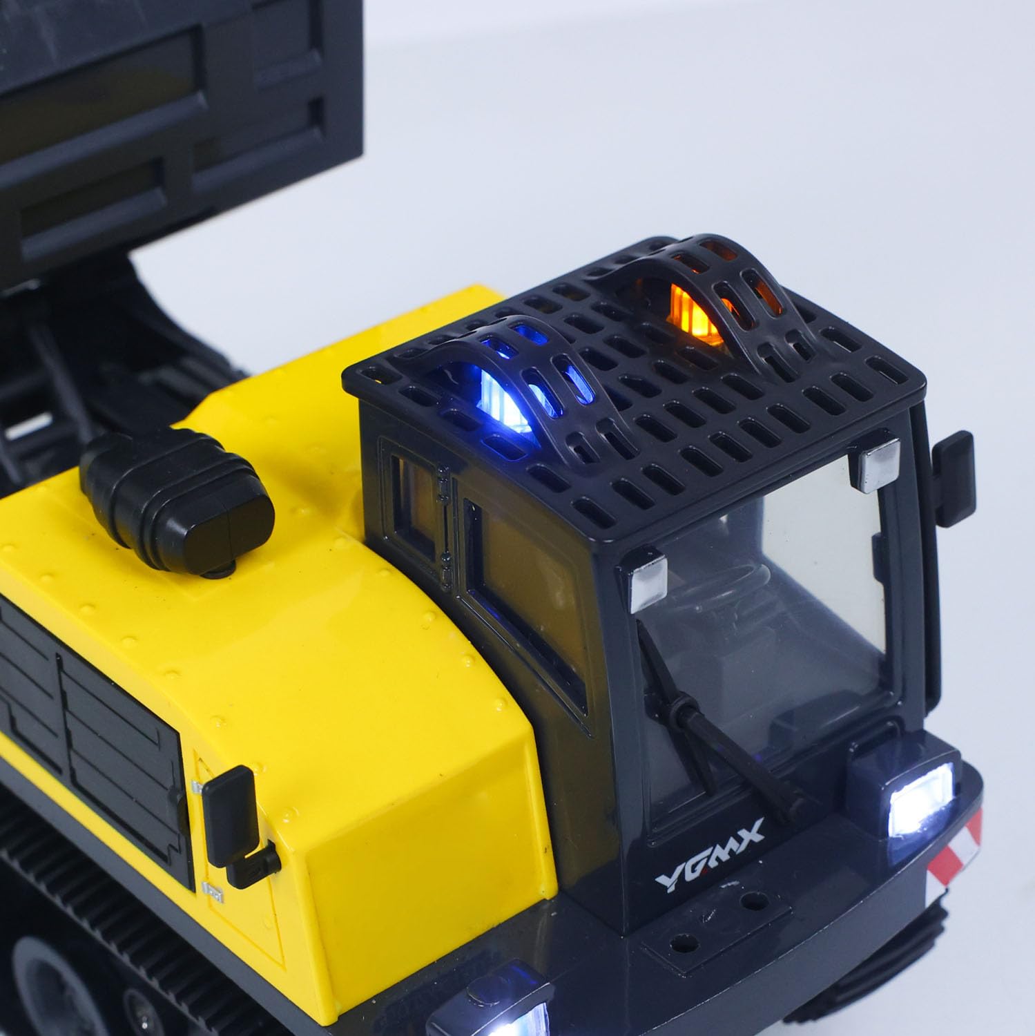 Toucan RC Hobby YG 1/50 T14R Leopard RTR Elektro-Fernsteuer-Kipplaster, Baumaschine, Raupen-Kipplaster, Modell aus Aluminiumlegierung, Ladefläche mit unbegrenzter Drehung nach Links und rechts