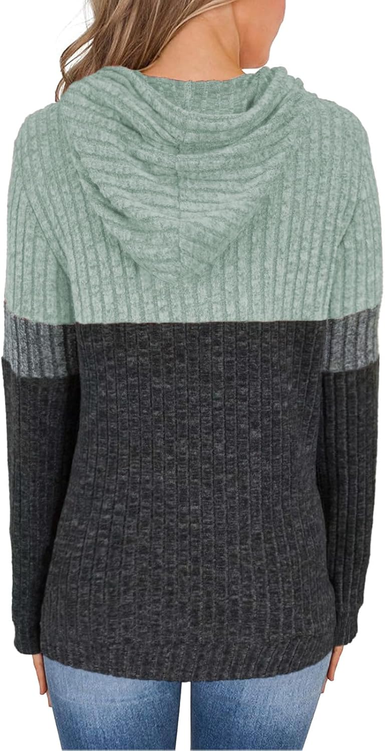 Lylinan Womens Cozy Textured Sweaters Fall Fashion Hoodies Trendy Outfits S-XXL - Image 4