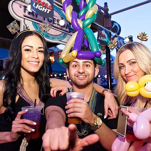 Miniatura 2 de YAHPERN Diademas de Mardi Gras para mujer, máscara de flor de lis, diadema de martes gordos de carnaval, accesorios para el cabello Mardi Gras