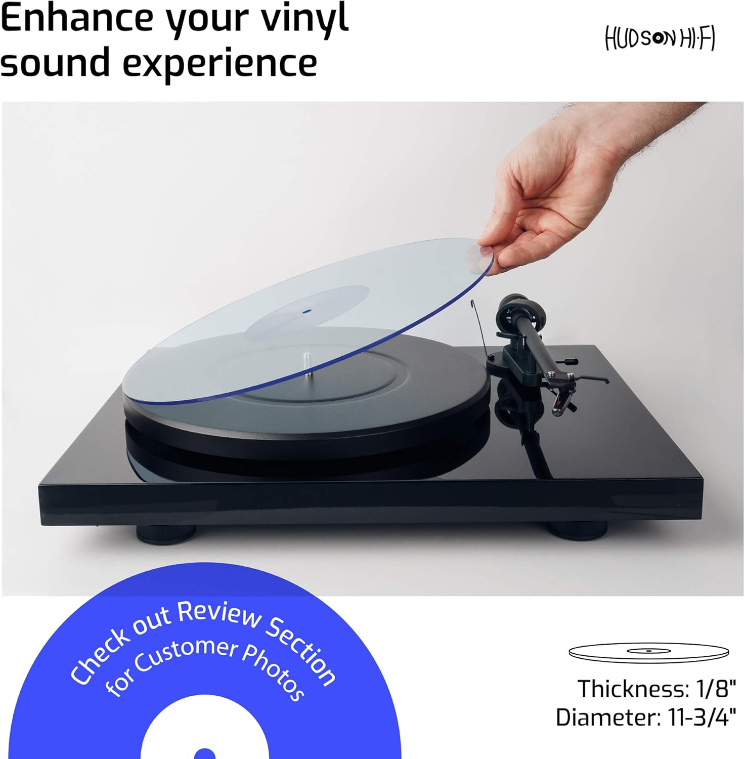 تشک تورنت اکریلیک | BlueLit | LP Slipmat