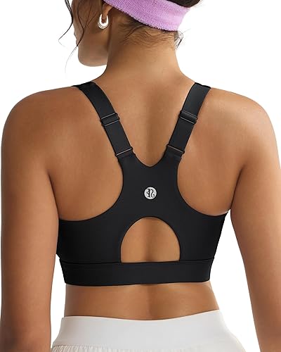 RUNNING GIRL Sports Bra for Women,Adjustable Straps Molded Cup High