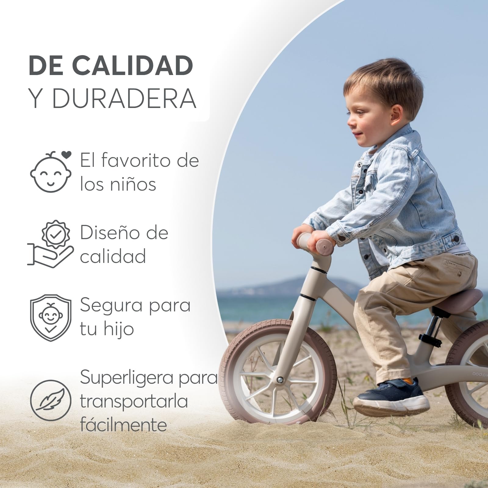 KikkaBoo Bicicleta Sin Pedales LANSER, Bici Niño 2 Años, Bicicleta Equilibrio, Desde 2 hasta 6 años, Ultraligera, Sillín Ajustable, Verde Militar