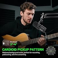 Vista 5 de FDUCE - Micrófono dinámico, micrófono XLR/USB para PC de grabación de podcast, voz en off para transmisión, micrófono de metal para estudio