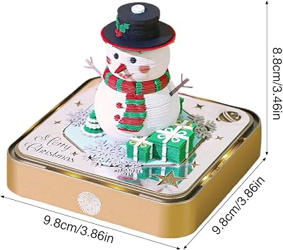 Timepiece Calendar 2026 Paper Carving Notepad Snowman Calendar 2026