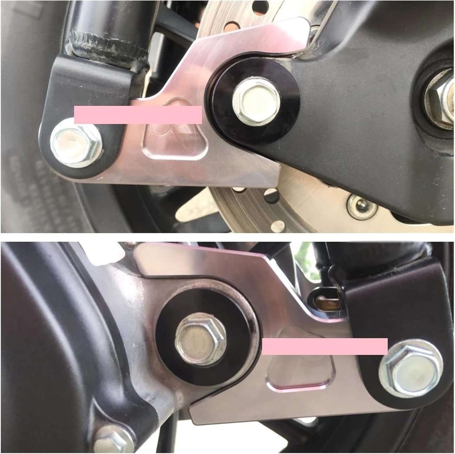 NEW Motorcycle Shock Absorber Rear Suspension Bracket Lowering Link Kit Compatible With 350 GTR For350 GTR Motorcycle(Gray)