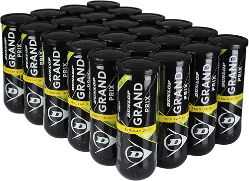 Miniatura 4 de Dunlop Sports Grand Prix - Pelotas de tenis - Estuche de 24 latas (72 pelotas) - Servicio regular y extra resistente