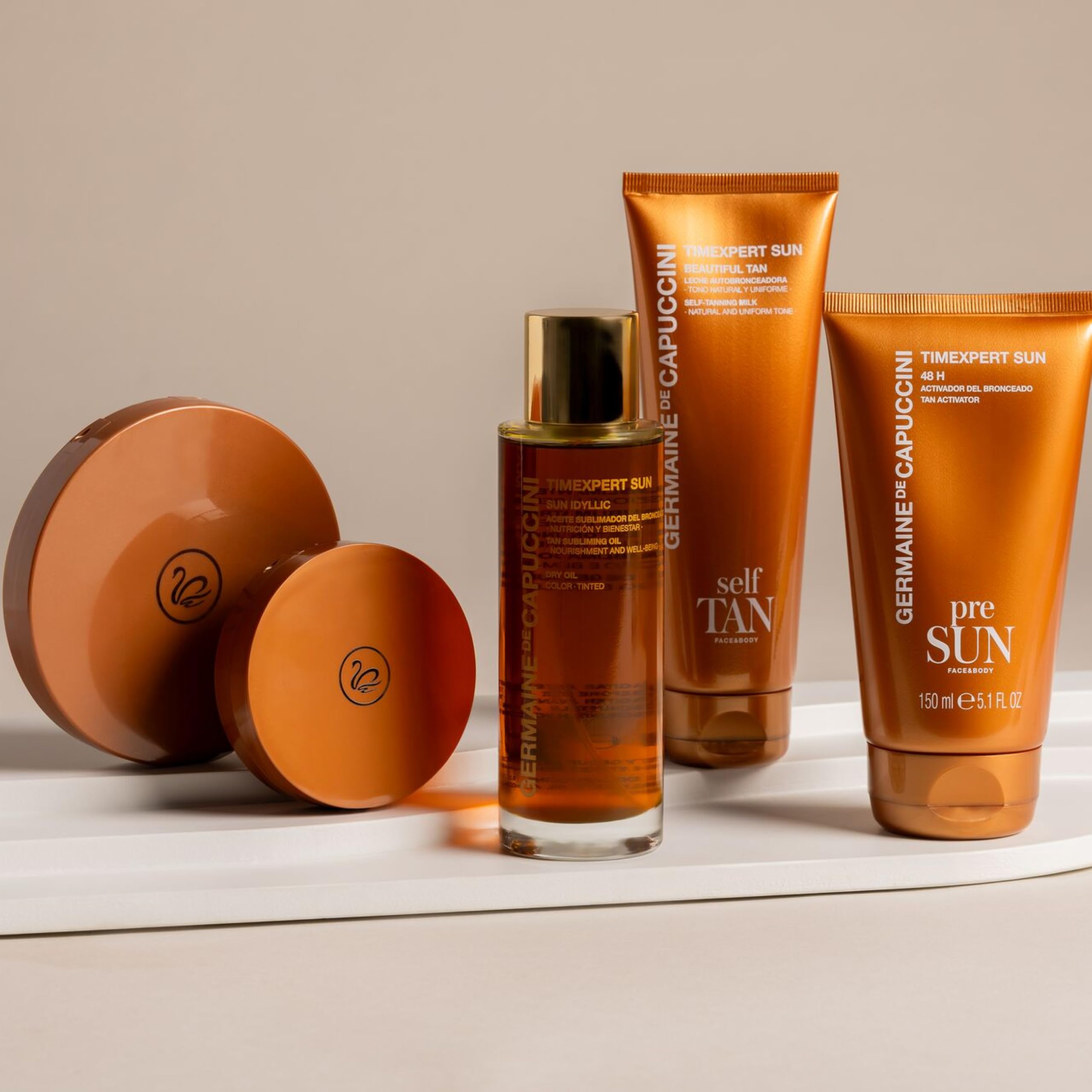 Germaine de Capuccini - Golden Caresse | Sun Idyllic Aceite Sublimador Del Bronceado - Aceite Bronceador Aftersun - Reconforta y protege la piel tras la exposición solar - 100ml