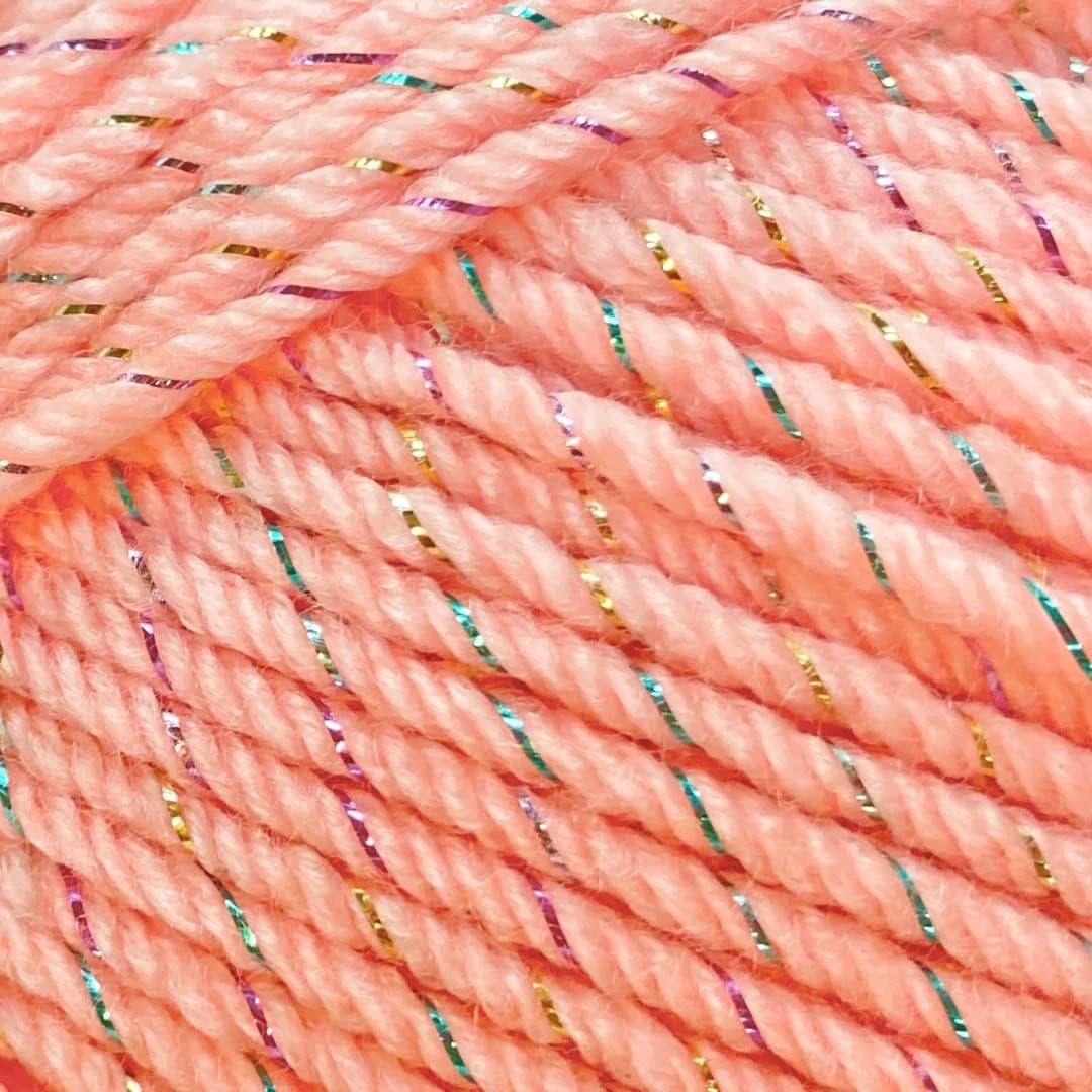 Sparkling Apricot DK Baby Yarn 100g - Stylecraft Baby Sparkle